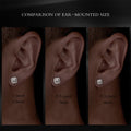 Men's Moissanite Square s925 Stud Earrings