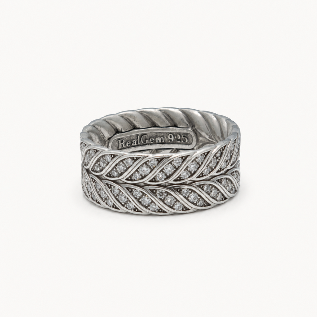 Chevron Pavé Band Ring