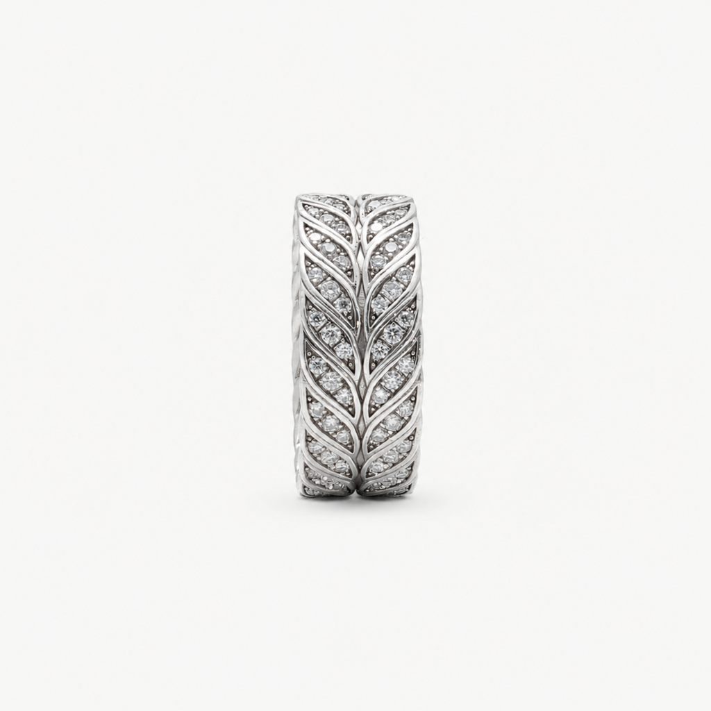 Chevron Pavé Band Ring