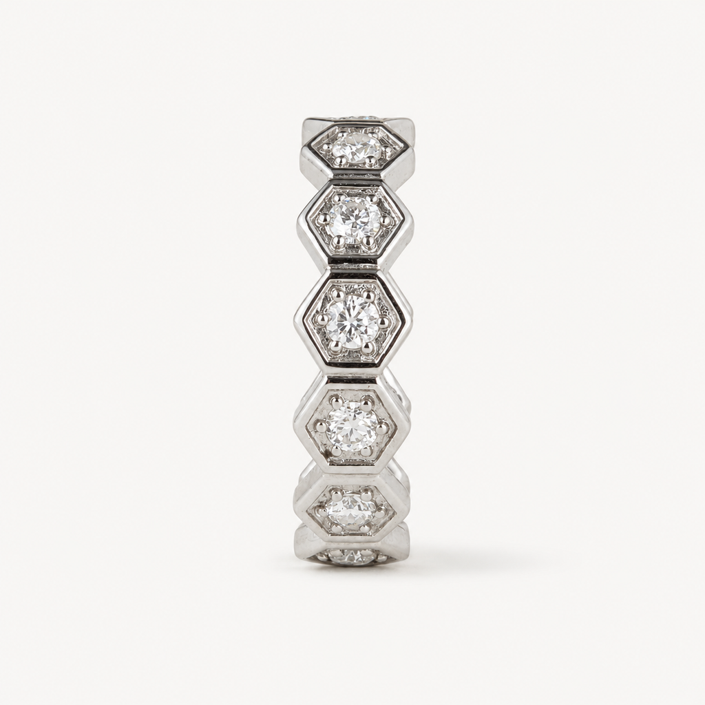 Hexagon Band Ring