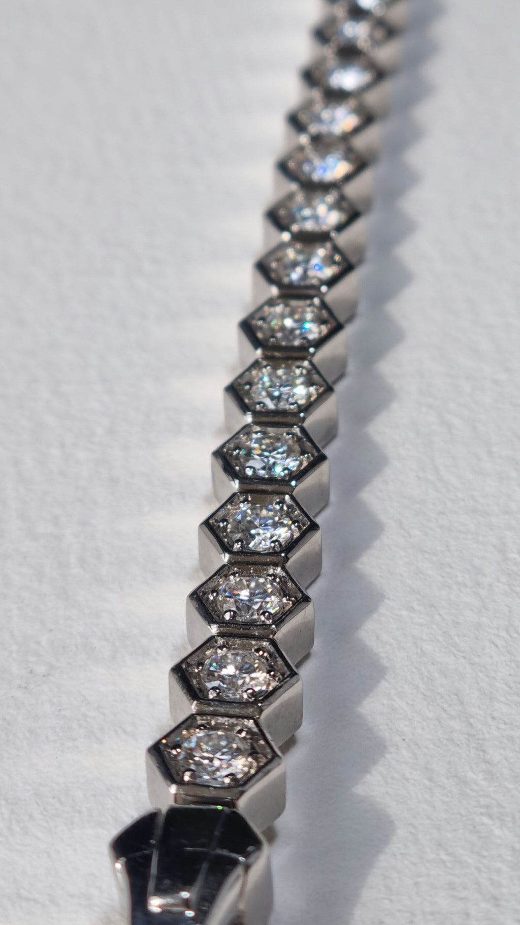 Hexagon Tennis Bracelet