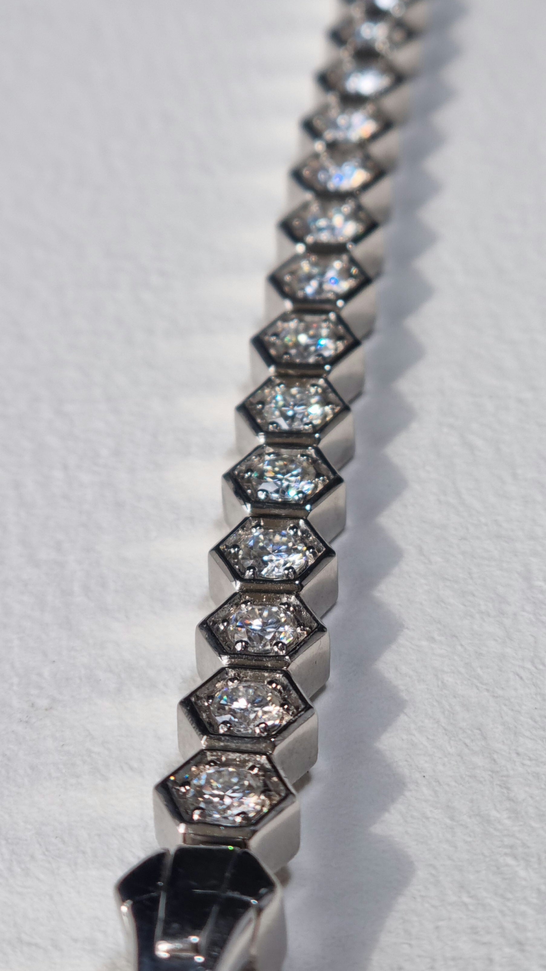Hexagon Tennis Bracelet