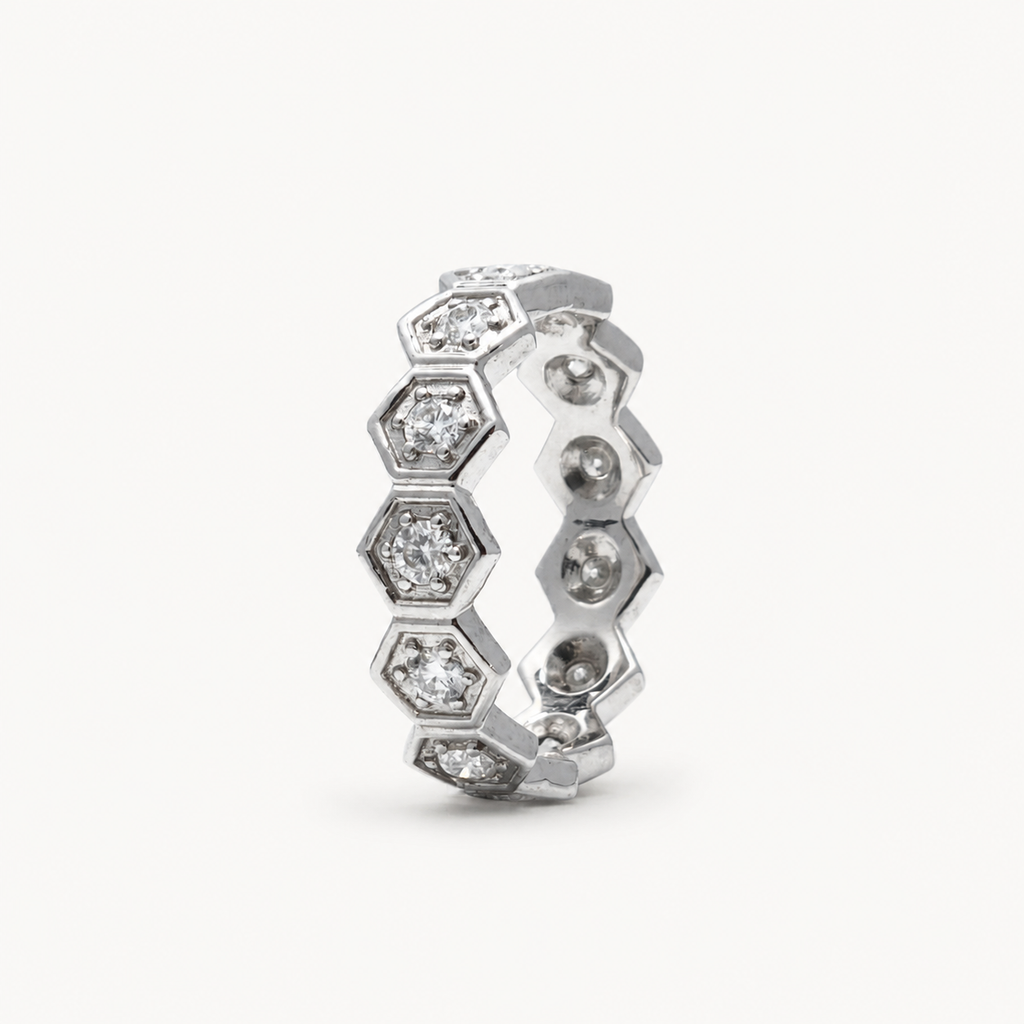 Hexagon Band Ring