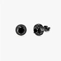 Men's Triple Black Moissanite Stud Earrings